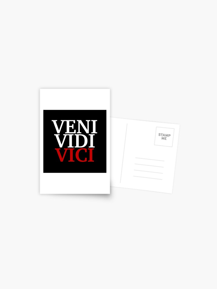 Veni Vidi Vici - Julius Caesar In Anime Style | Postcard