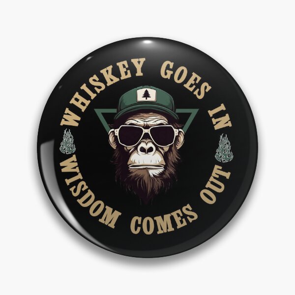 Item preview, Whiskey Wisdom Funny Gorilla Design designed and sold by LarryMBrown.
