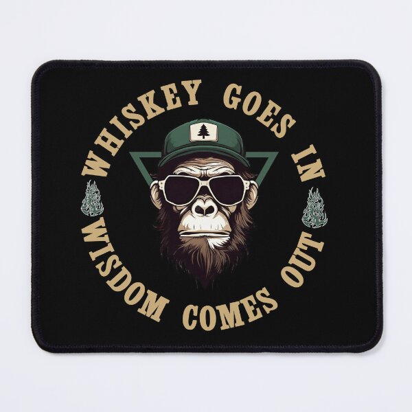 Item preview, Whiskey Wisdom Funny Gorilla Design designed and sold by LarryMBrown.
