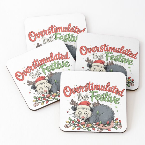 Item preview, Overstimulated But Festive Christmas - Funny Christmas Classic designed and sold by IdealDo.