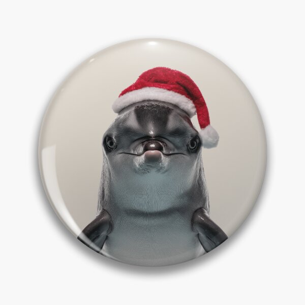 Item preview, Festive Vaquita in Santa Hat designed and sold by LazyOwlStore.