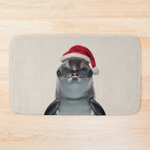 Item preview, Festive Vaquita in Santa Hat designed and sold by LazyOwlStore.