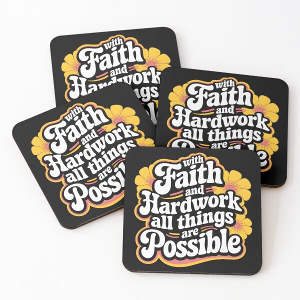 Item preview, With faith and hardwork all things are possible  designed and sold by PBDigitalHub.