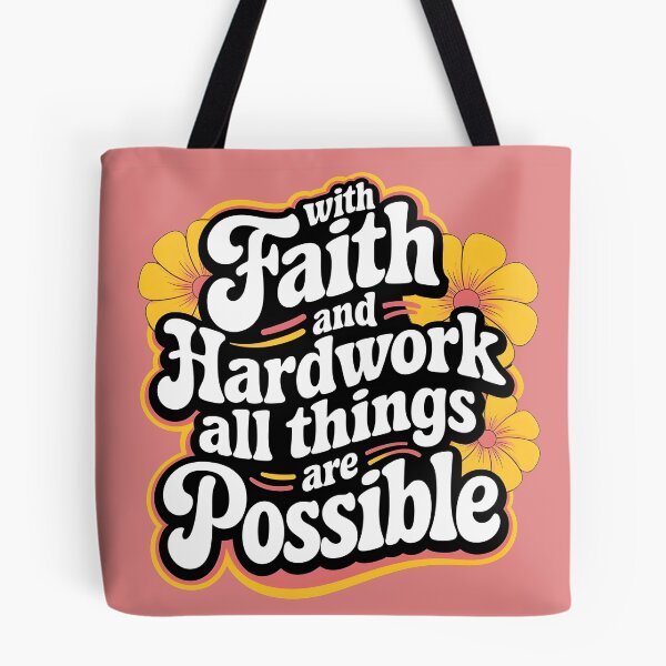 Item preview, With faith and hardwork all things are possible  designed and sold by PBDigitalHub.