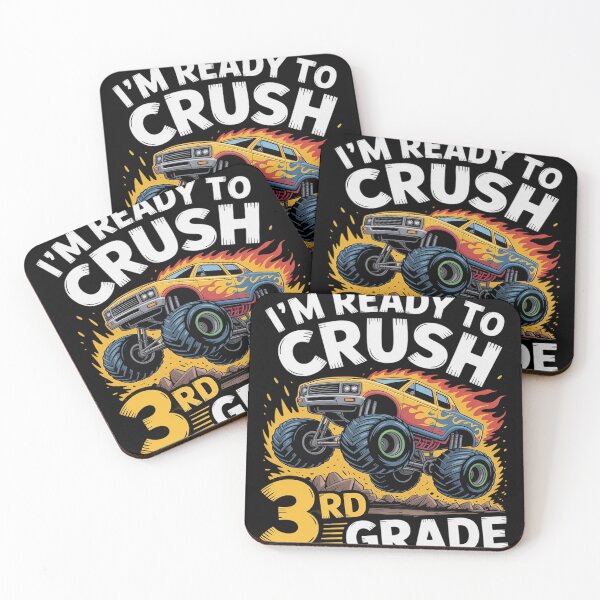 Item preview, I Crushed 3rd Grade Monster Truck Boy Gift Back to School designed and sold by ToggleBet.
