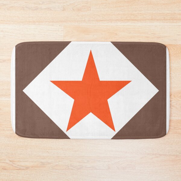Item preview, Fiery Orange Star in Black Diamond: Minimalist Geometric Abstract Art Design designed and sold by Faali950.