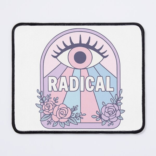 Item preview, Radical Mystic Eye • Pastel Witchcore Rainbow Aesthetic with Floral Cosmic Vibes designed and sold by SirensSageStone.