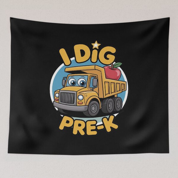 Item preview, I Dig Pre-K Truck Back to School Kids Funny designed and sold by NetoGalaxy.