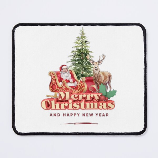 Item preview, Merry christmas Santa Claus &reindeer-chrismas tree holiday design designed and sold by Magounette.