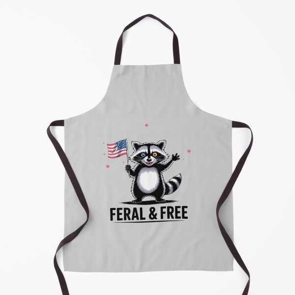Item preview, Feral and Free Patriotic Racoon 4th July designed and sold by RuthGAArt.