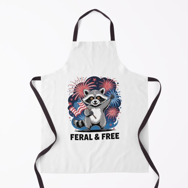 Item preview, Feral And Free Patriotic Racoon And Opossum 4th July17 designed and sold by RuthGAArt.
