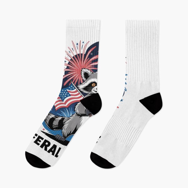 Item preview, Feral And Free Patriotic Racoon And Opossum 4th July17 designed and sold by RuthGAArt.