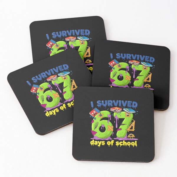 Item preview, Womens I Survived 67 Days Of School Teachers Students Monster 67 designed and sold by facegm.