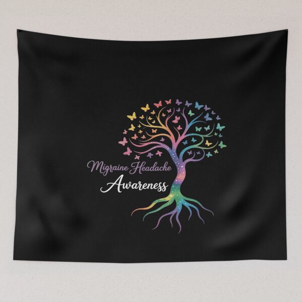Item preview, Tree Ribbon Migraine Headache Awareness designed and sold by MinaReinger.