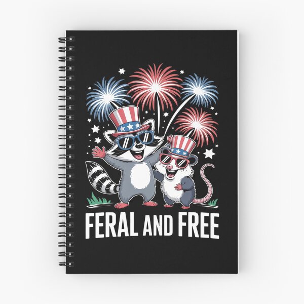 Item preview, Feral And Free Raccoon Feral But Free 4th Of July designed and sold by RuthGAArt.