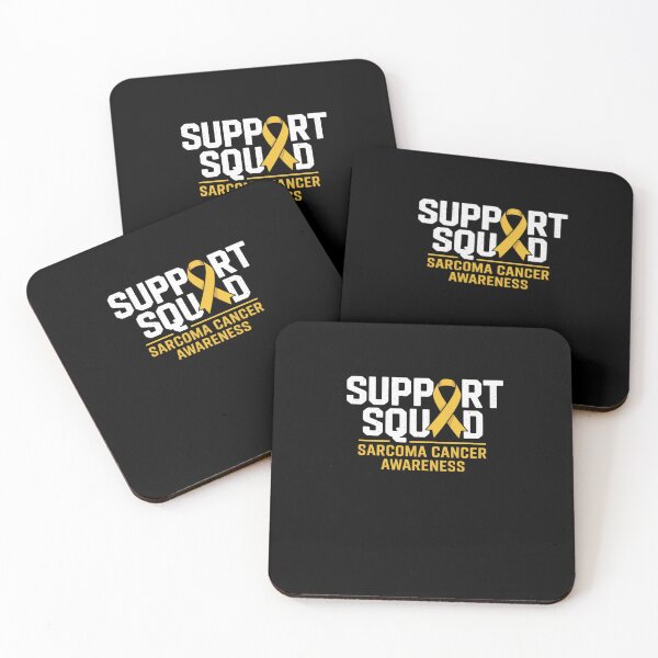 Item preview, Support Squad Sarcoma Cancer Awareness Yellow Ribbon Team designed and sold by khorbiasieno.