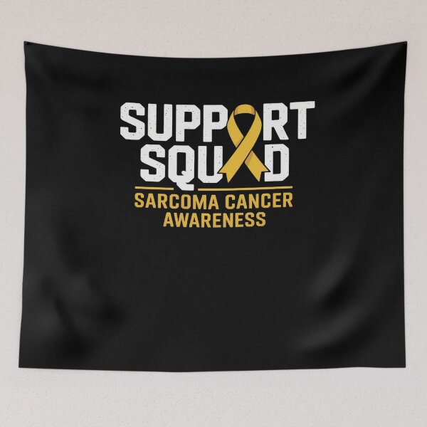 Item preview, Support Squad Sarcoma Cancer Awareness Yellow Ribbon Team designed and sold by khorbiasieno.