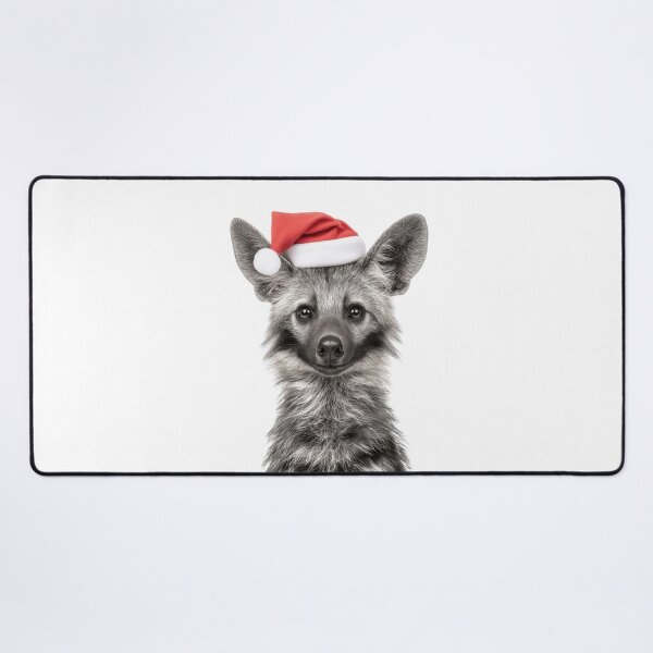 Item preview, Festive Aardwolf in Santa Hat designed and sold by LazyOwlStore.
