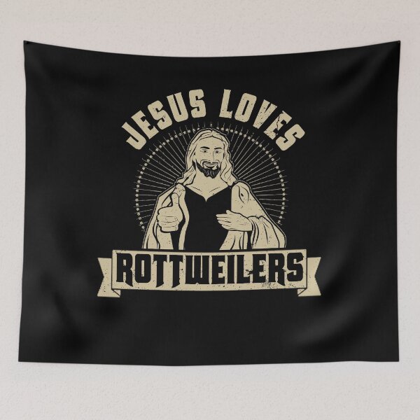 Item preview, Jesus Loves Dogs Rottweilers Dog Lover Gift designed and sold by shoppzee.