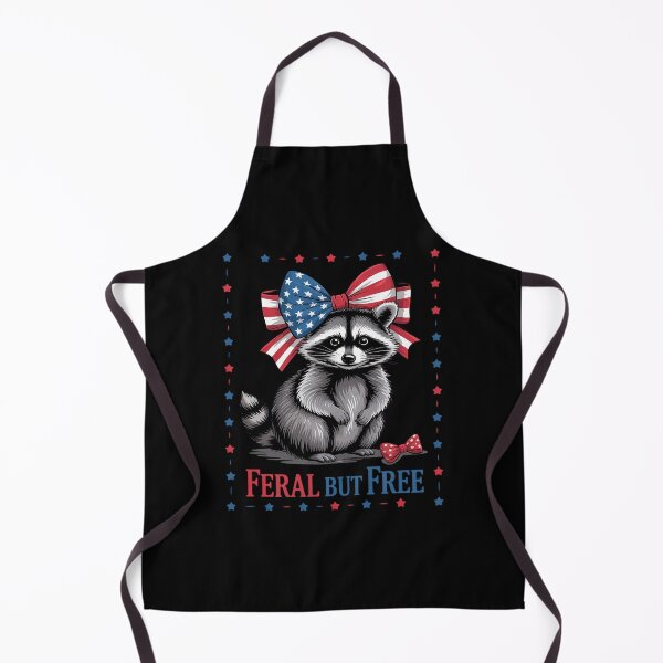 Item preview, Feral But Free Patriotic Racoon 4th Of July Usa Flag5 designed and sold by RuthGAArt.