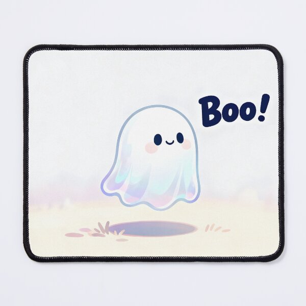 Item preview, Boo! – Adorable Happy Ghost with a Friendly Smile designed and sold by Buttonquill.