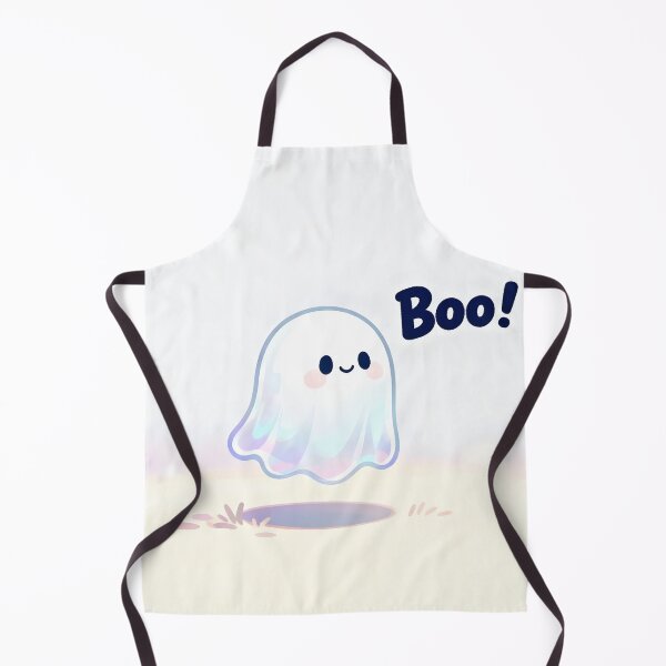 Item preview, Boo! – Adorable Happy Ghost with a Friendly Smile designed and sold by Buttonquill.