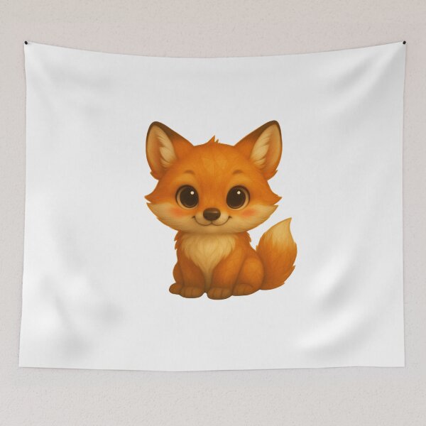 Item preview, Cute Baby Fox Sitting designed and sold by GeoWild Designs.