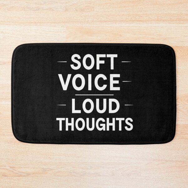Item preview, Soft Voice Loud Thoughts – Minimalist Introvert Quote Typography designed and sold by jelonkaa.