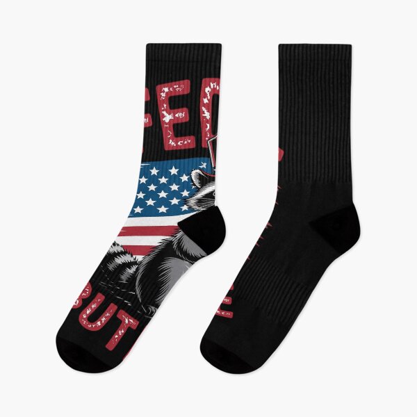 Item preview, Feral But Free Patriotic Racoon Feral & Free 4th July7 designed and sold by RuthGAArt.
