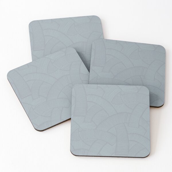 Item preview, Stripe Flow – Silver Blue on Steel Blue designed and sold by colorofmagic.