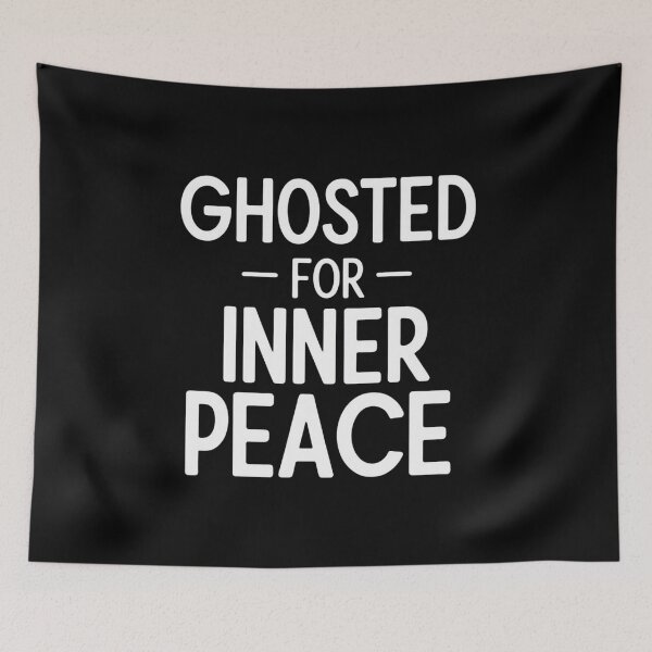 Item preview, Ghosted for Inner Peace – Funny Introvert Self-Care Quote designed and sold by jelonkaa.