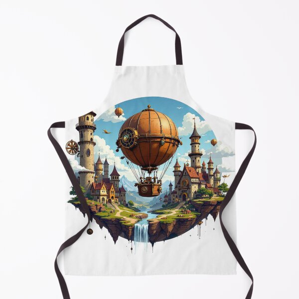 Item preview, Steampunk City Floating Island Art Print designed and sold by AnimalAirtistry.