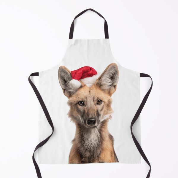 Item preview, Festive Maned Wolf in Santa Hat designed and sold by LazyOwlStore.