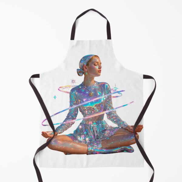 Item preview, Cosmic Holographic Meditation Girl designed and sold by Anastasiia Yurevych.