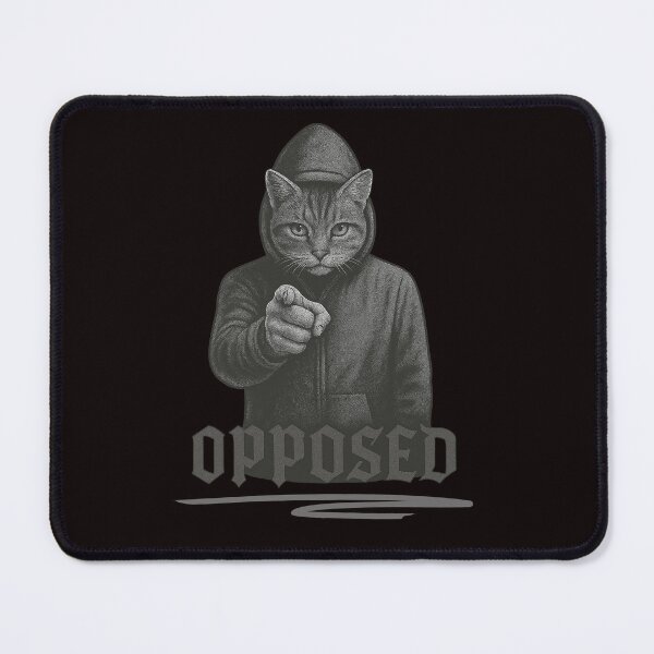 Item preview, Feline Defiance – Graphite Cat in Hoodie Illustration designed and sold by Tadeusz1.