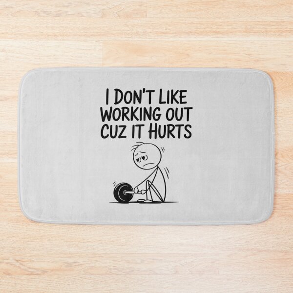 Item preview, I Don't Like Working Out Cuz It Hurts Funny Workout designed and sold by ticlitule.