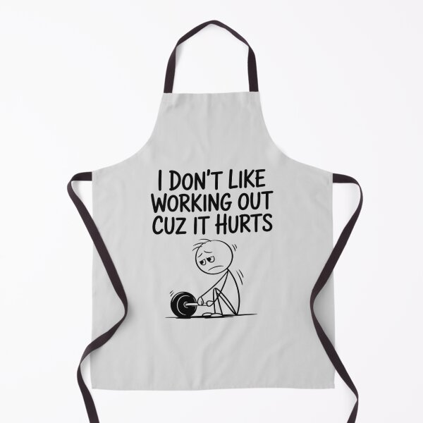 Item preview, I Don't Like Working Out Cuz It Hurts Funny Workout designed and sold by ticlitule.