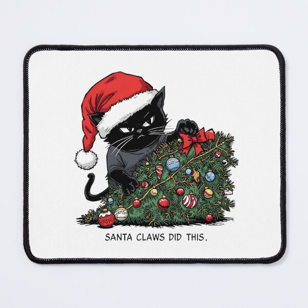 Item preview, Santa Claws Caught Wrecking Christmas Tree designed and sold by flagshiptee.