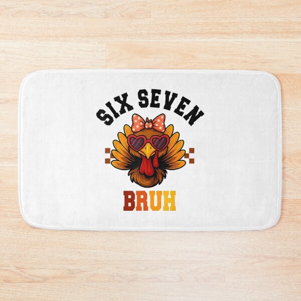 Item preview, Six Seven Bruh 6 7 67 Meme Turkey Thanksgiving Girl Kids designed and sold by diyoor.