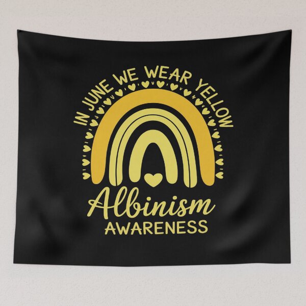 Item preview, Rainbow In June We Wear Yellow Albinism Awareness Ribbon designed and sold by khorbiasieno.