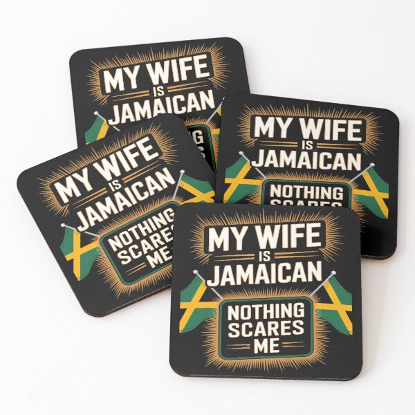 Item preview, My Wife Is Jamaican Jamaica Heritage Proud Roots Flag Pride designed and sold by Hofersofer.