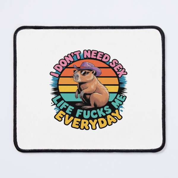 Item preview, I Don't Need Sex Life Fucks Me Daily Relax Raccoon designed and sold by ticlitule.