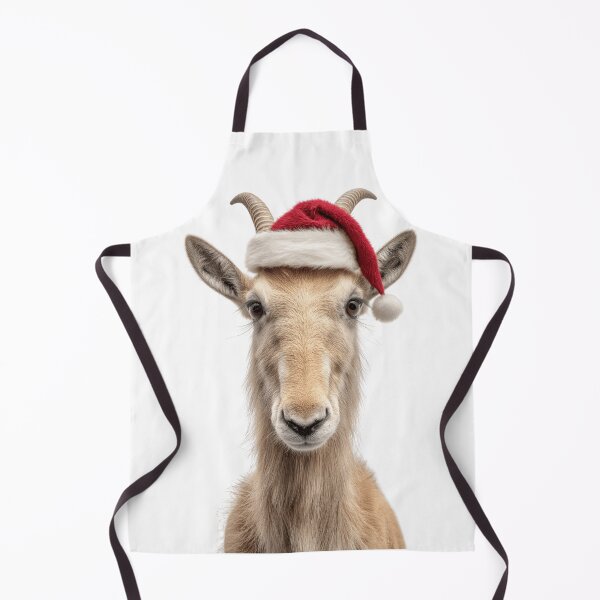 Item preview, Festive Saiga Antelope in Santa Hat designed and sold by LazyOwlStore.