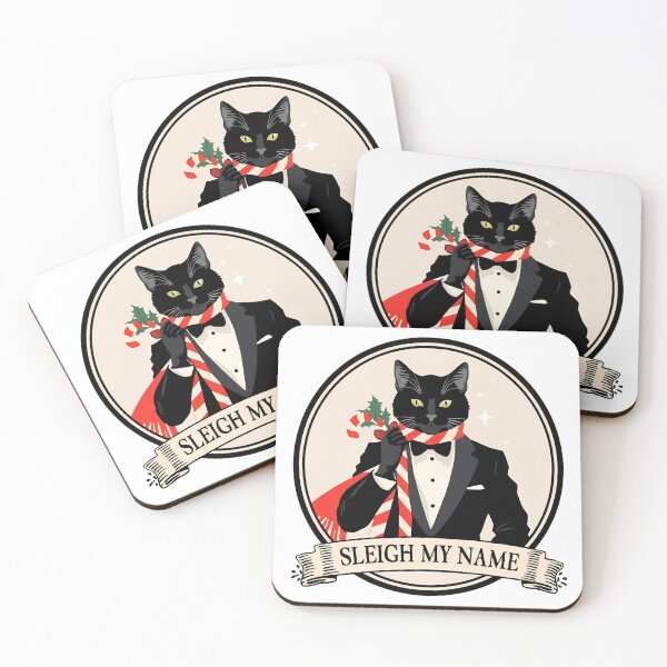 Item preview, Sophisticated Cat Sleighs Christmas Style designed and sold by flagshiptee.