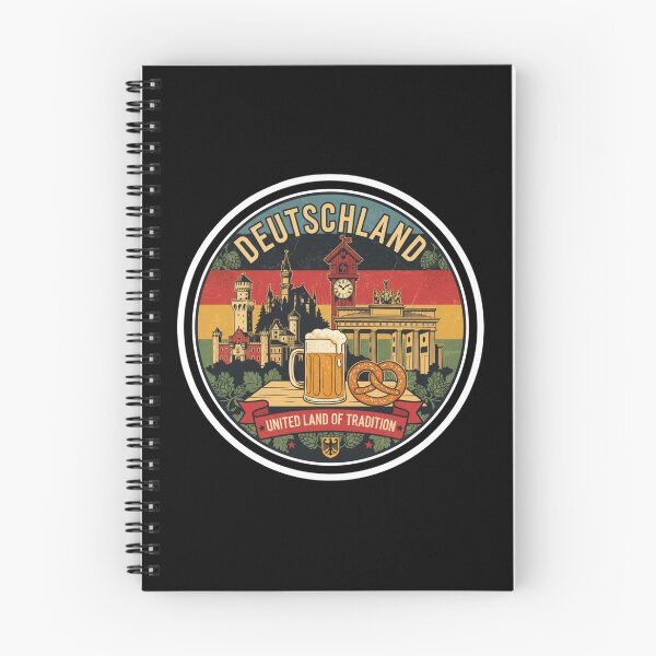 Item preview, Deutschland – United Land of Tradition Vintage Emblem designed and sold by GenzShoppingHub.