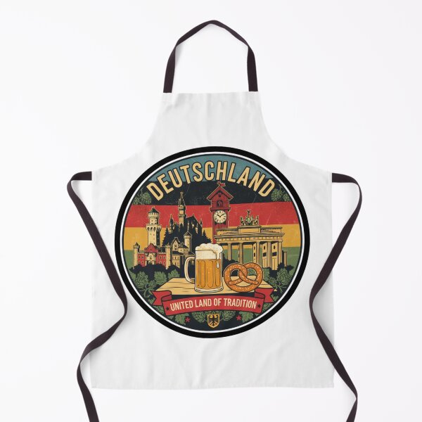 Item preview, Deutschland – United Land of Tradition Vintage Emblem designed and sold by GenzShoppingHub.