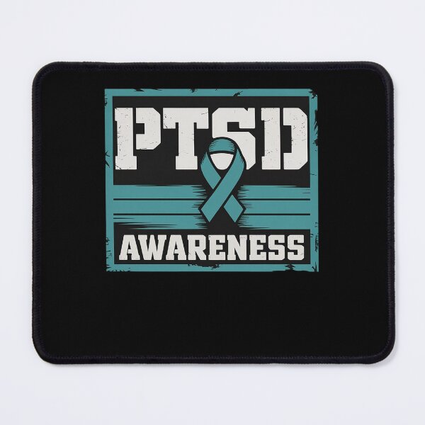 Item preview, PTSD Awareness Teal Ribbon Traumatic Psychological Trauma designed and sold by DrewLeuschke.