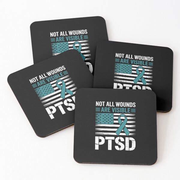 Item preview, PTSD Awareness I Wear Teal Support the Troops designed and sold by khorbiasieno.
