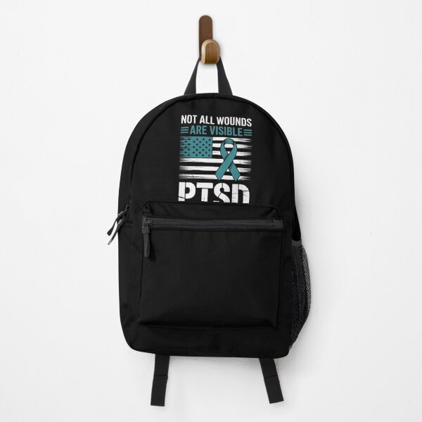 Item preview, PTSD Awareness I Wear Teal Support the Troops designed and sold by khorbiasieno.