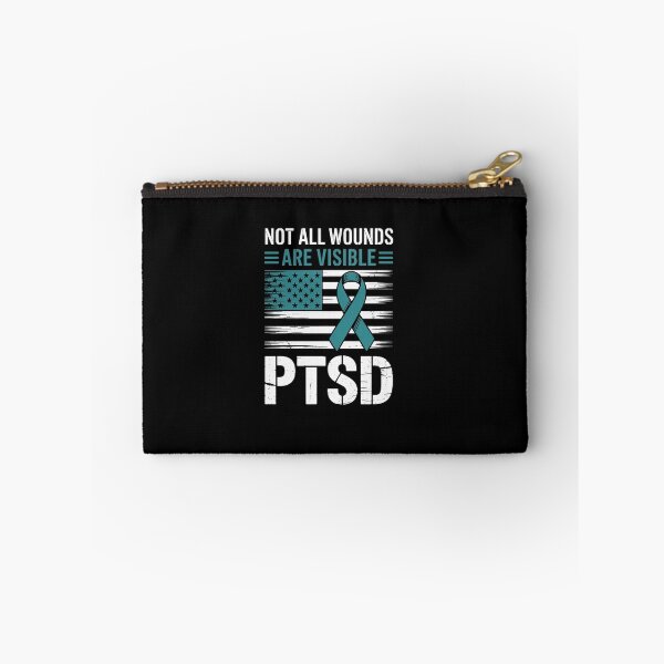 Item preview, PTSD Awareness I Wear Teal Support the Troops designed and sold by khorbiasieno.